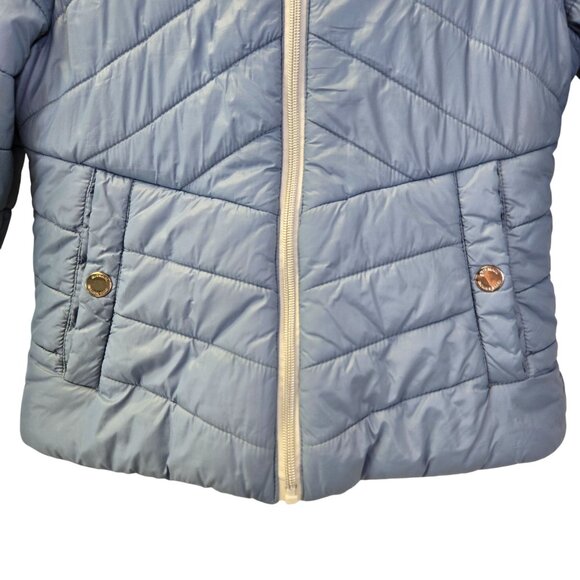 Michael Michael Kors Hooded Sherpa Lined Full Zip Puffer Jacket Size Girl's 10/1 - Picture 5 of 8
